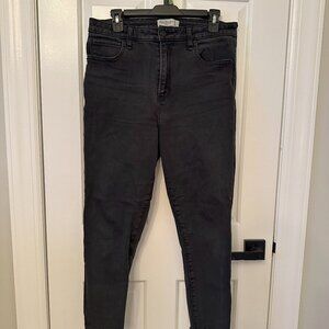Abercrombie and Fitch High Rise Skinny Black Jeans